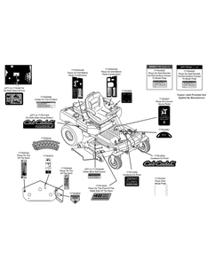Label Map Z-Force S 48 Diagram and Parts List for Z-FORCES48 (17AI5BHB-17AI5BHB010-17AI5BHB210)(2012) Cub Cadet Lawn Tractor